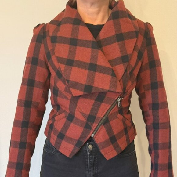 What Goes Around Comes Around for Anthropologie, Structured Plaid Jacket in M - Picture 1 of 16
